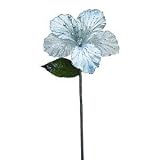 Vickerman 35543 – 21 "シルバーベルベットSheer Hybiscus 6 " Flower Pick ( o143507 )