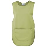 (プレミエ) Premier レディース ポケットつき 作業用タバード エプロン チュニック 女性用 (3XL) (ライム)