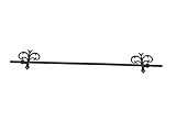 ドゥーブジャパン 欧州金物 FIORE フィオーレ タオル掛け Towel Bar タオルバー 700 ブラック TB210BK 1個