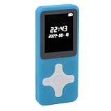 MP3 プレーヤー、Bluetooth 5.0 1.77 インチ LCD 音楽プレーヤー、FM ラジオレコーダー付きポータブル HiFi 音楽プレーヤー、目覚まし時計、電子ブック、子供学生向けポータブル MP3 プレーヤー (青)