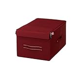 ルミナス ポール径25mm用パーツ 収納性アップパーツ 【ストレージボックス】スチールラック奥行46cm用 フタ付き幅26cm(レッド) 幅26.5×奥行43×高さ21cm MFN2643-RE MFN2643-RE