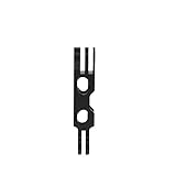 YAAAM GoPro用 延長アーム 各種 (90度ひねり, [90度ひねり] 50mm（黒長）)