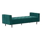 arne ベンチ ソファ 背もたれ無し ベンチチェアー 長椅子 イス 肘付き 腰掛け ダイニング リビング 3人掛け 布張り Baggy DA 3×7 V-1027 ブルーグリーン