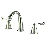 Yosemite Home Decor YPH1B258-BN Two Handle 8-Inch Widespread Lavatory Faucet, Small, Brushed Nickel 