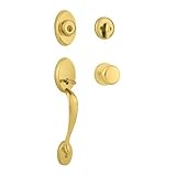 Kwikset Chelsea Single Cylinder Handleset w/Juno Knob featuring SmartKey?in Lifetime Polished Brass 