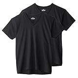 Tシャツ 半袖 Vネック 綿100% 天竺 2枚組 BW50152