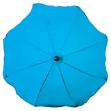 iSi Mini, Umbrella for Pram/Pushchair Parasol with UV Protection UPF50, Turquoise (t?rkis) by ISI Mi