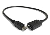 AGG ミニUSB タイプC 変換ケーブル 20cm タイプC メス から ミニUSB オス へ C6-C-Mini