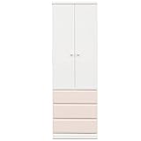 アルファタカバ 掛けて見やすく収納キュアセレクトシリーズ 60cm幅ブレザータンスピンク取っ手ハートクリア
