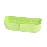 uxcell 家 プラスチック DIY 貼付け のり 壁かける ハンガー 靴 スリッパー 棚ラック グリーン