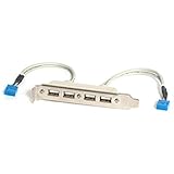 StarTech.com 4 Port USB A Female Slot Plate Adapter - USB panel - USB (F) to 9 pin IDC (F)