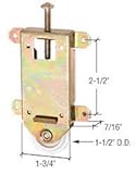 CRL 1-3/8" Flat Nylon Mirror Wardrobe Door Roller for Contractors Mirror [並行輸入品]