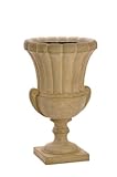 BirdRock Garden Corinthian Urn - Aged Limestone | Indoor Outdoor Planter Urn [並行輸入品]