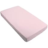 Kushies Percale Fitted Crib Sheet, Pink by Kushies