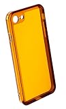 ZUKOU おしゃれ レトログラス 透明 アンバー iPhone SE 第3世代 第2世代 / iPhone 8 / 7 ケース 茶色 ソフト クリア ブラウン