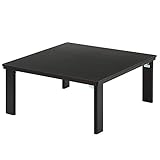 完成品 折りたたみ こたつテーブル 天板 リバーシブル 一年中使える 〔80×80cm〕 ブラック×ホワイト