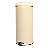 アイリスプラザ ペダル式 ゴミ箱 丸型 アイボリー 30L AFB-C30IV
