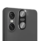 ZXZone Xperia 10 VI カメラフィルム アルミ合金製＋AR高透過率強化ガラス エクスペリア 10 VI SO-52E SOG14 レンズ保護 カメラカバー レンズ保護 フィルム 防爆裂 ・耐衝撃・スクラッチ防止・露出オーバー防止・ケースに干涉なし（1枚） (Xperia 10 VI, ブラック)