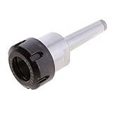 Flameer テーパ　コレットチャックホルダー　10種選択　CNCフライス盤　ツール　旋盤　ストレート　HSS　銀＋黒 - MTB2 ER32 M10