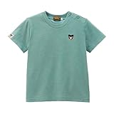 [ミキハウス] ミキハウスダブルビー 半袖Ｔシャツ 無地 くま 日本製 男の子 女の子 ベビー キッズ 子供服 通園 通学 シンプル 60-5240-685 100cm グリーン