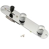 Musiclily Basic 32mm テレキャスター用配線済み コントロールプレート3WAYスイッチ付きTeleエレキギター用、 クローム