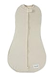 Woombie Original One-Step Baby Swaddle - Easy to Use Natural Approach to Swaddling - Stretchy but Sn