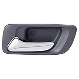 TRQ リア左インテリアドアハンドル ブルーハウジング クロームレバー 運転席側 1998-2002年式ホンダアコード対応