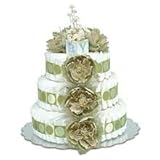 Large Sage Peonies Sage Circle Diaper Cake by Bloomers by Bloomers [並行輸入品]