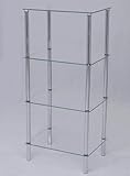 ガラスラック4段GR-4S-クリア