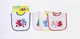 Sesame Street Applique Chin Bib-1 assorted design by Baby King [並行輸入品]