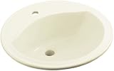 Sterling 441901-96 Modesto 19-Inch by 19-Inch by 8-Inch Round Lavatory with Single Faucet Hole Drill