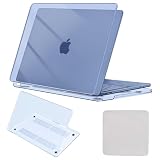 2025 M4対応 MacBook Air 13.6インチ ケース 2024 2022 M3/M2 カバー 対応 A3240 A3113 A2681 薄型 落下防止、耐傷 全面保護（ディスプレイ用研磨布 クリーニングクロス 付き）, マットワインレッド