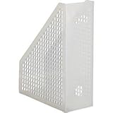 （まとめ） TANOSEE メッシュボックス A4タテ 背幅103mm クリア 1個 【×15セット】