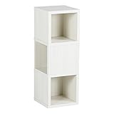 arne 壁掛け棚 ウォールシェルフ コーナーラック 耐荷重5kg 幅25cm 奥行き25cm 高さ71cm 3段 Mサイズ Wall Rack Cube M-3 ホワイトウッド