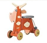 木製 乗用玩具 Janoschik Funny cow ひょうきんな牛さん