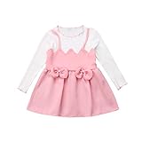 (ラランドリー) Laraandlory 新生児 ベビー ワンピース 長袖 蝶結び ベビー服 ドレス 赤ちゃん スカート 出産祝い 結婚式 誕生日祝い 秋冬春 70/0~3ヶ月