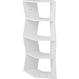 インテリア 家具 便利 おしゃれ フロウラック 4段 幅72cm×奥行39cm×高さ137cm 連結金具付き NWS-601WH ホワイト (白)