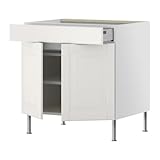 IKEA(イケア) FAKTUM リーディンゴー ホワイト 80 cm 19853909 ベースキャビネット/ 棚板/引き出し/扉2枚付、リーディンゴー ホワイト
