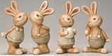 陶器カントリーラビットＳ　4個セット