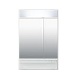 LIXIL INAX （リクシル イナックス） K1シリーズ ミラーキャビネット二面鏡全収納タイプ MK1X1-602TXU 生活用品 インテリア 雑貨 バス用品 入浴剤 ミラー 鏡 top1-ds-