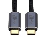 Cablecc 140W / 100W Type-CUSB-Cオス-オスUSB2.0バージョンデータケーブルサポートラップトップおよび電話用Eマーカー1M