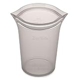 ジップトップ Zip Top シリコーンバッグ 保存容器 【日本正規品】 カップ M 473ml 電子レンジ調理 冷凍 食洗機 対応 プラチナシリコーン使用 有害物質不使用 グレー