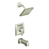 Moen TS2713EPBN 90-Degree Posi-Temp Tub/Shower, Brushed Nickel [並行輸入品]
