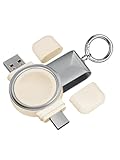 AORRIKI 2 in 1 for Apple Watch用 充電器 USB-C と USB-A アップルウォッチ 充電器 ケーブル不要 磁気 無線 ポータブル 持ち運び便利 ワイヤレス 急速 Apple Watch Series 11/10/9 8/7/6/5/4/3/2/1/ SE3/2/1 Ultra 3/2/1/全機種に対応 (ミルクティー)