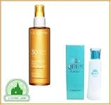 【コフレ】クラランス スプレー ソレイユ ラディアント プロテクションオイル SPF30/PA+++＜150ml＞　＋クイーンローション＜120ml＞