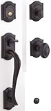 Baldwin 85327。FD Bethpageダミーセットソリッド真鍮Sectional Handleset with Bethpag、 85327.112.FD 1