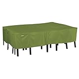 Classic Accessories 55-343-041901-EC Sodo Patio/Outdoor Table & Chair Set Cover, Rectangle/Oval, Med