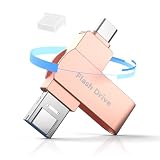 32GB USBメモリ タイプc 【アプリ不要・アルバムから写真保存】 3in1 Phone対応 USBメモリー データ移行 タイプc 外付けメモリ 高速 データバックアップ フラッシュメモリ 大容量 Type-C/iOS/USB/Micro USB搭載 外付けストレージ 回転式 スマホ容量不足解消 黒