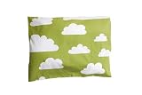 Farg Form Pillowcase for Pram with Cloud Print (Green) by FARG FORM