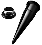 [From da Phactory] フロム ダ ファクトリー トンネル&エキスパンダー 2way ピアスセット サージカルステンレス ボディピアス1個(ブラック 7mm)